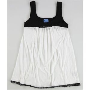 Kimchi & Blue Womens Two Tone Tank Top, White, NWT
